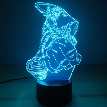 

Luffy Punch 3D Table Lamp 7 Colors Changing Desk Lamp Novelty Led Night Lights Led Light DropShip