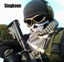 Balaclava Face Shield Tactical Mask Skull Sport Mask Neck Warm Full Face Mask Windproof Motorcycle Mask Ski Outdoor Sports bjmoto cool skeleton skull motorcycle ski headband sport outdoor neck face mask mtb racing cycling windproof scarf balaclava