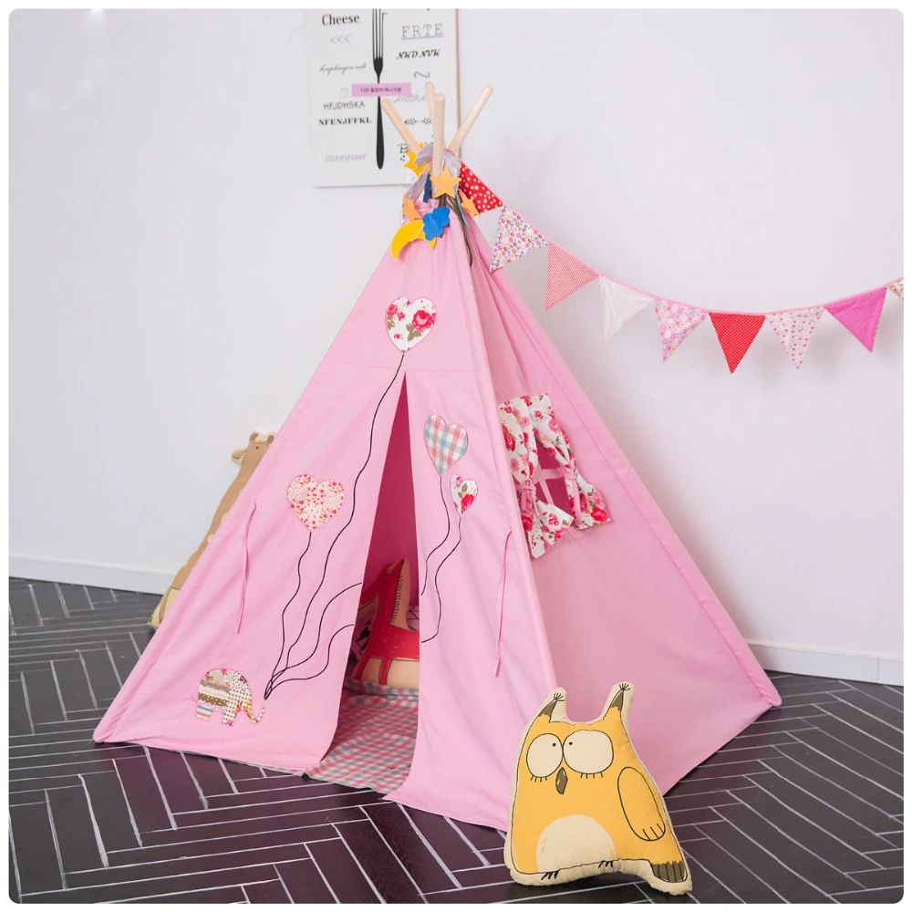 Fessyc Rose Maison De Poupee Pour Enfants Petite Tente D Interieur Maison De Jeu Pour Bebe Tipi Indien Aliexpress