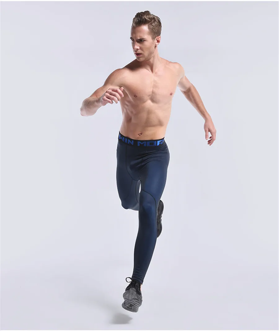 Vansydical, мужские Леггинсы для бега, компрессионные, для фитнеса, спортзала, трико, градиентный цвет, спортивные штаны
