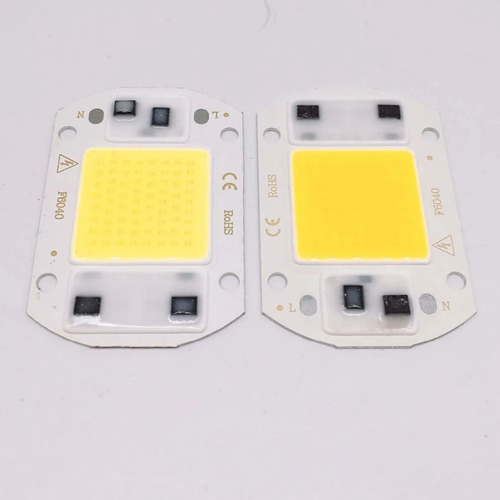 Светодиодная лампа COB 50 Вт 220 В 5 10 20 30 230 вход умный IC драйвер подходит для DIY