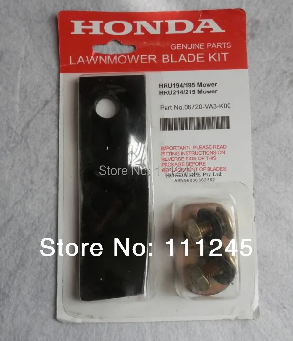 LAWN MOWER BLADE & BOLT SET 145MM X 45MM X2MM FOR HONDA GXV160 HRU 194
