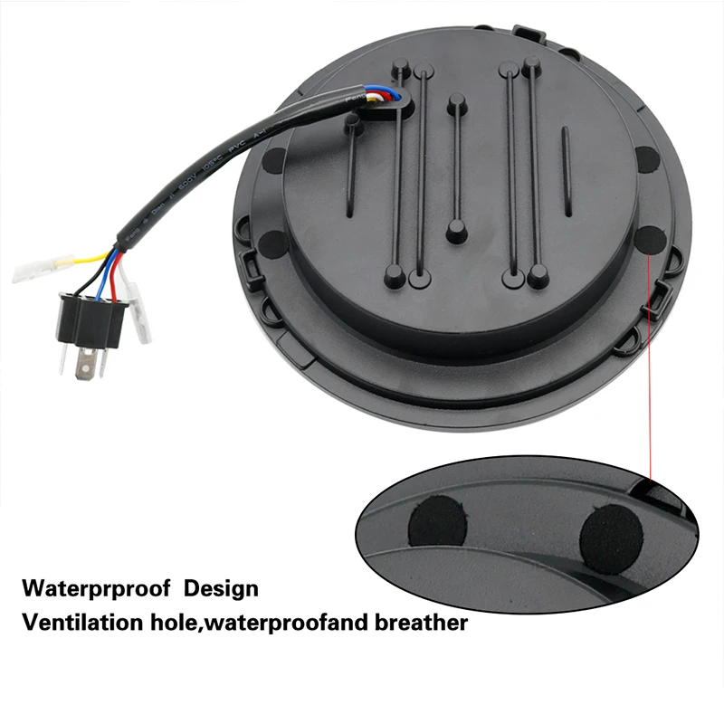 75W 7 inch Round LED Headlight Bulb FOR Jeep Wrangler JK Hummer Lada 4x4 urban Niva Headlamp Driving Light with DHL   未标题-9