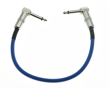 

Blue Right Angle 30cm Mono Guitar Effect Pedal Cable Effects Patch Cord