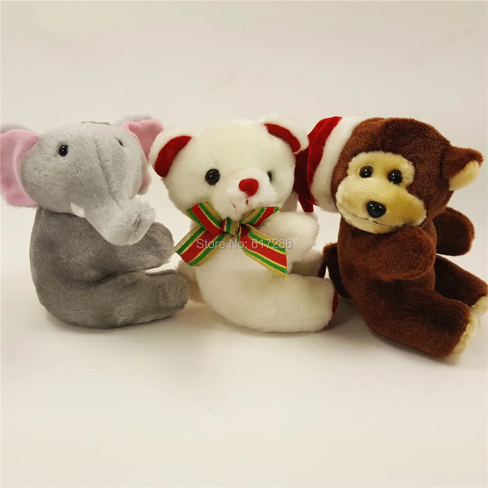 

Lovely Plush Toy Bear Monkey Elephant Pack of 3pcs Little Toys Party Gift