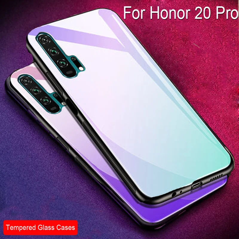 Тонкий силиконовый чехол черного цвета для Huawei Honor 20 Pro жесткий накладка из