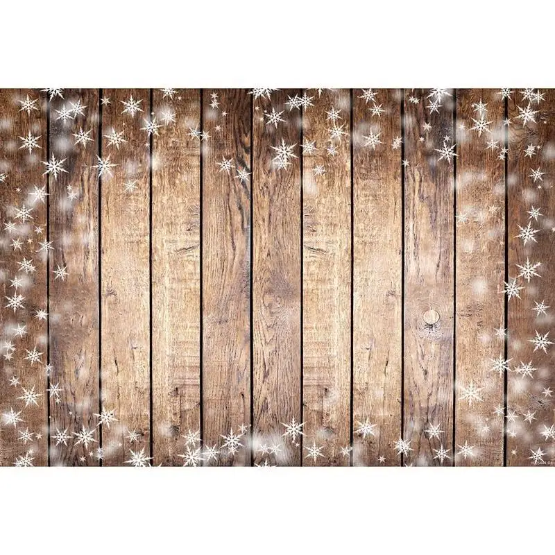Фон для фотосъемки с изображением деревянных досок с изображением снежинки, тканевый фон для фотостудии, фотографический реквизит, тканевый стол