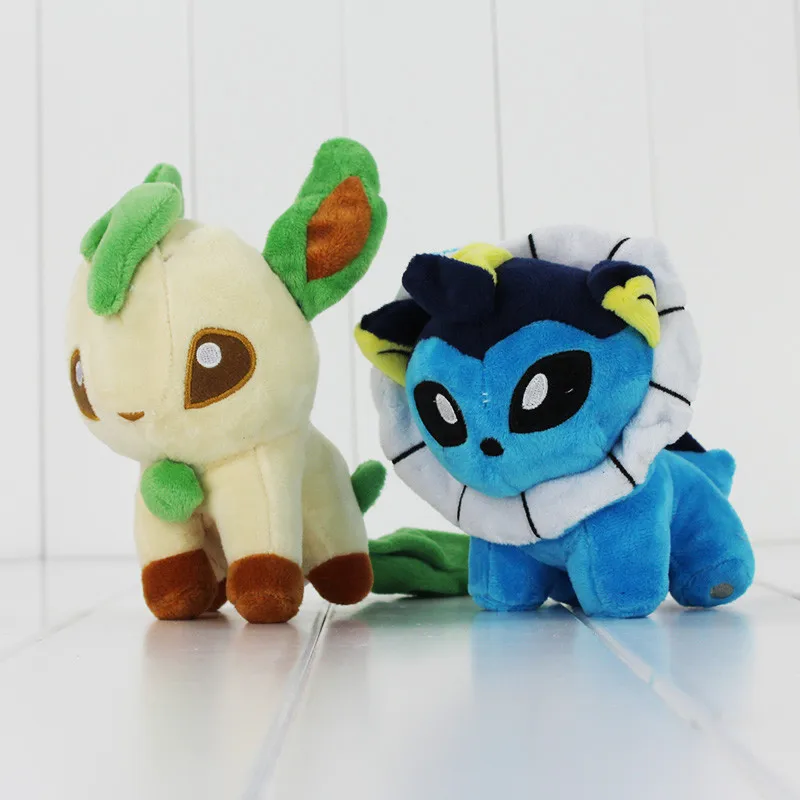 5 "14 см 8 шт./лот Umbreon Eevee Espeon Jolteon Вапореон Flareon Glaceon Leafeon Пикачу мягкого плюша Животные Q версия