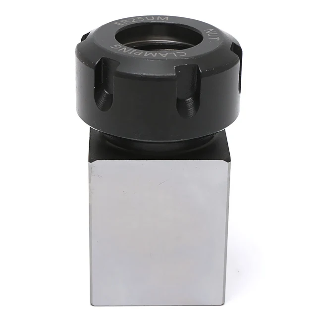 Hard Steel ER-25 Square Collet Chuck Block Holder 3900-5123 with High Hardness For Lathe Engraving Machine 35X65mm