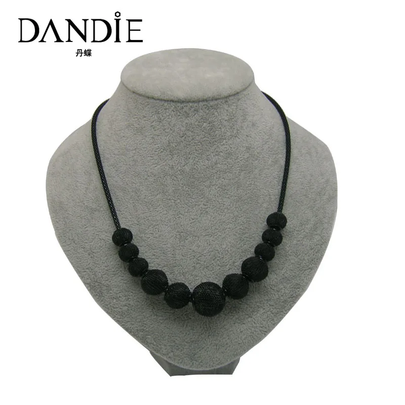 

Dandie Handmade Black Color Ball Chocker Necklace, Popular Style Jewelry