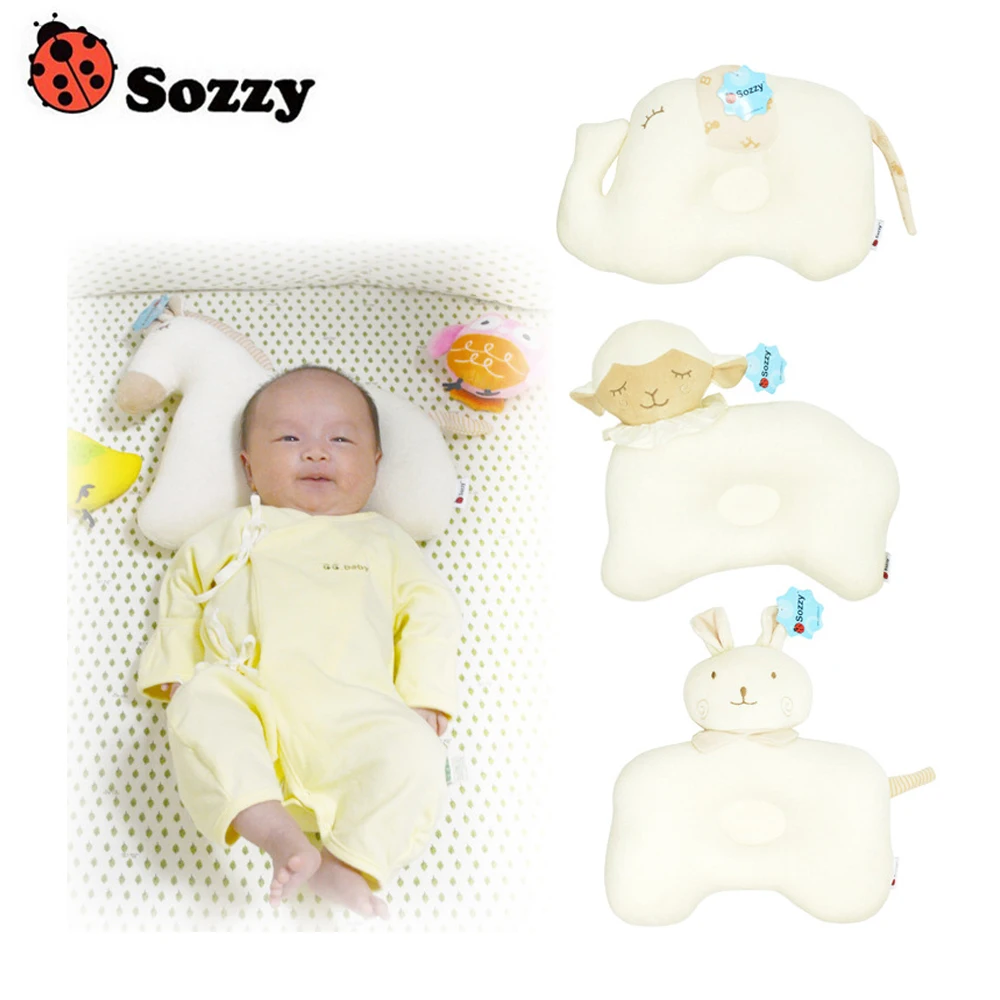 Algodão dos Desenhos Animados do Bebê Travesseiro de Enfermagem Travesseiro para Crianças Sozzy Marca Bonito Pescoço Travesseiro Recém-nascido Cama Crianças Memória Espuma 1 Pçs