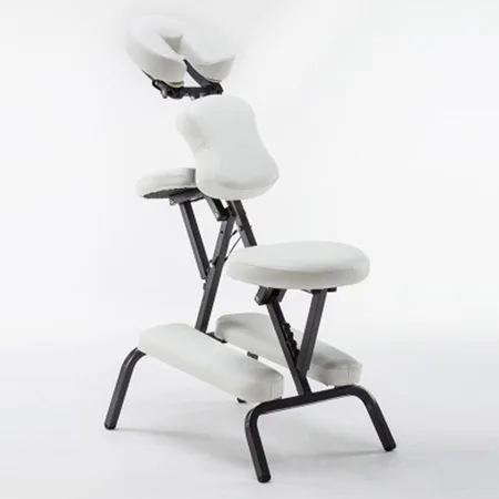 New KY-BJ001 Portable Multiple Colors Massage Chair High-quality Scraping Chair Beauty Bed Adjustable Folding Chair 46*56*120cm - Color: white