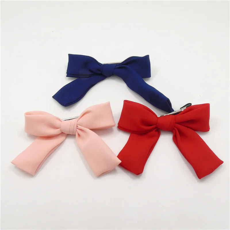 PINK hair clips bows clips Red Bow Hair Clips Baby Girl school bow clips PINK