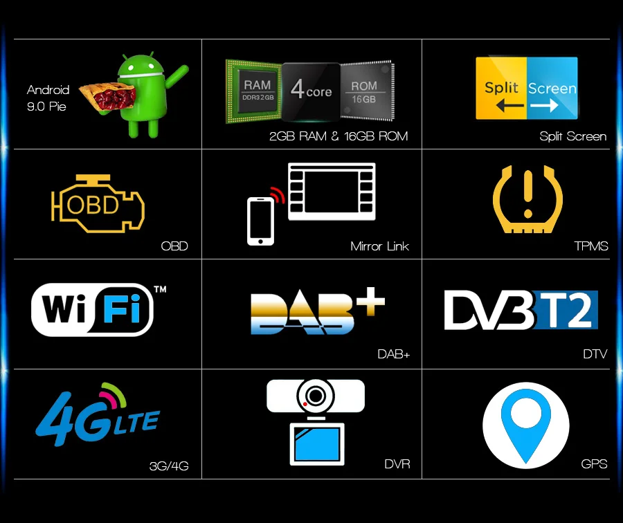 Excellent Erisin ES2931FB 7" DAB+ Android 9.0 Car Stereo GPS Sat Nav 4G for Ford Focus Transit S/C-Max Kuga Galaxy 3 Excellent Erisin ES2931FB 7" DAB+ Android 9.0 Car Stereo GPS Sat Nav 4G for Ford Focus Transit S/C-Max Kuga Galaxy 3