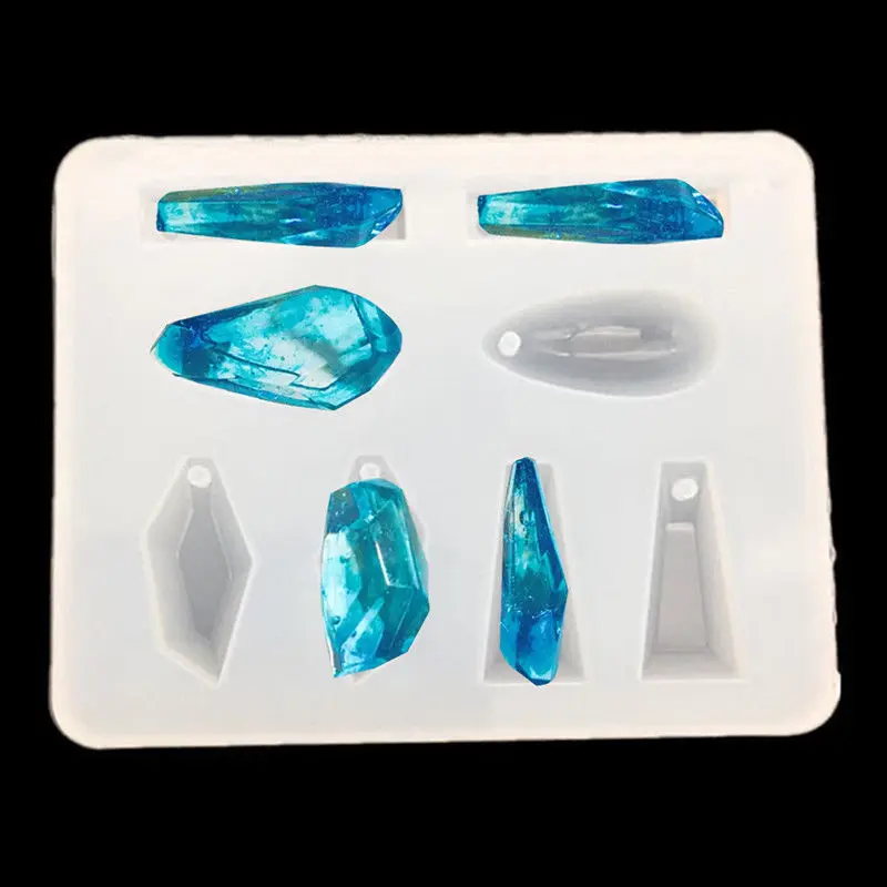 

2x Geometric Designs Silicone resin molds Jewelry Necklace Pendant DIY Moulds epoxy resin molds jewelry tools DIY Making Craft