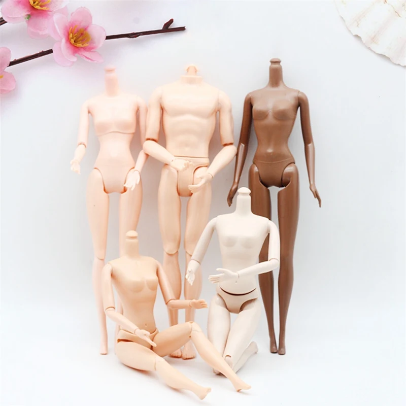 1Pcs 29cm Jointed DIY Doll Body Without Head DIY Movable Nude Naked Doll Body For Doll Toys For Children Gifts