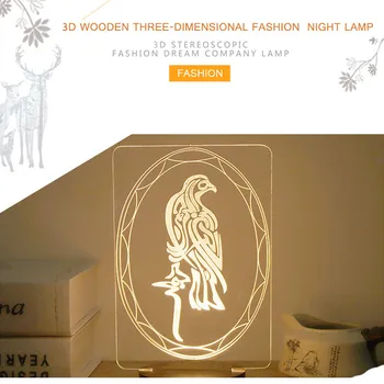 

Eagle Tesmi Style Muslim Ramadan 3D Night Light Table Desk Lamp Light USB Bedroom Child 85mm in diameter 3D Acrylic Lamp