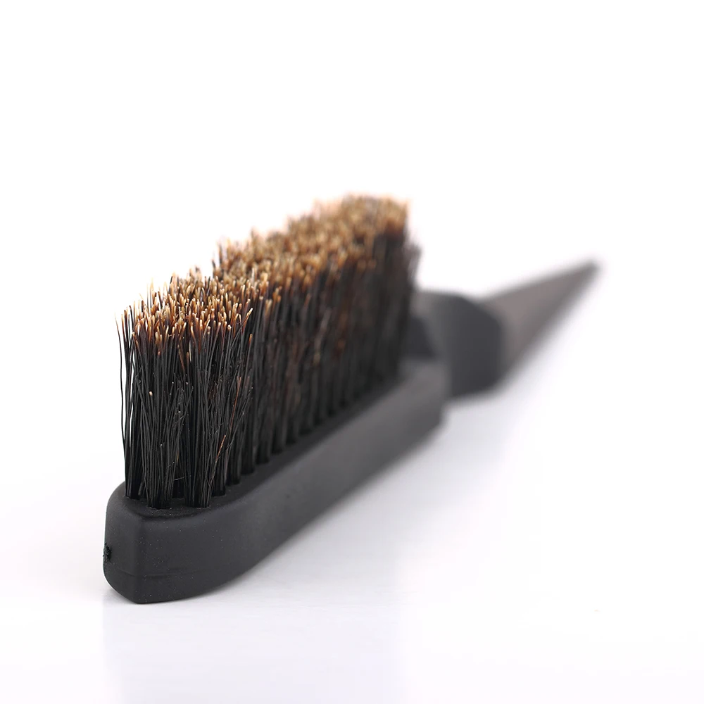 High Quality Plastic Handle Natural Boar Bristle Hair Brush Fluffy Comb Hairdressing Barber Tool High Quality Plastic Handle Natural Boar Bristle Hair Brush Fluffy Comb Hairdressing Barber Tool