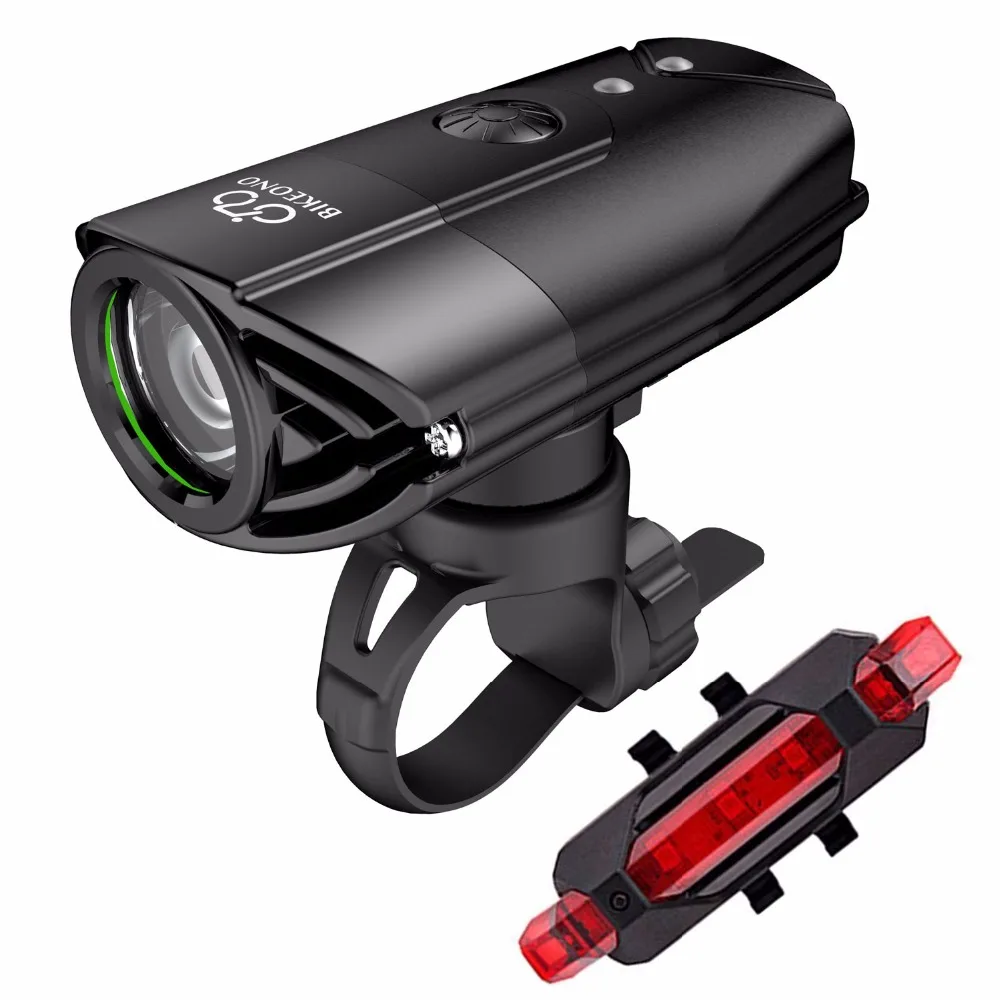 Billig BIKEONO 1200 Lumen Fahrrad Licht Fahrrad Scheinwerfer LED Rücklicht USB Aufladbare Taschenlampe MTB Radfahren Laterne Für Fahrrad Lampe