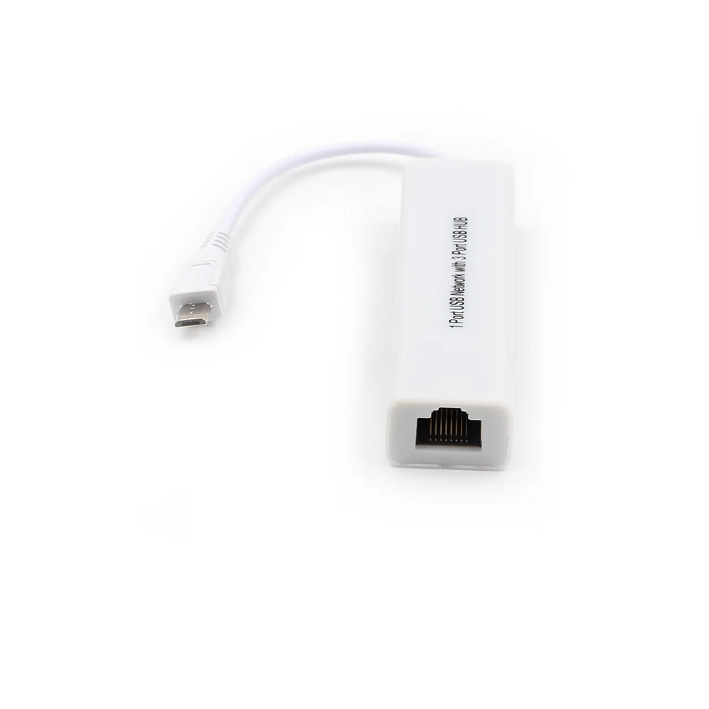 Micro USB 2,0 концентратор для RJ45 сетевой карты LAN адаптер Ethernet 100 Мбит/с 3 порта USB OTG концентратор для samsung планшет телефон Android H15