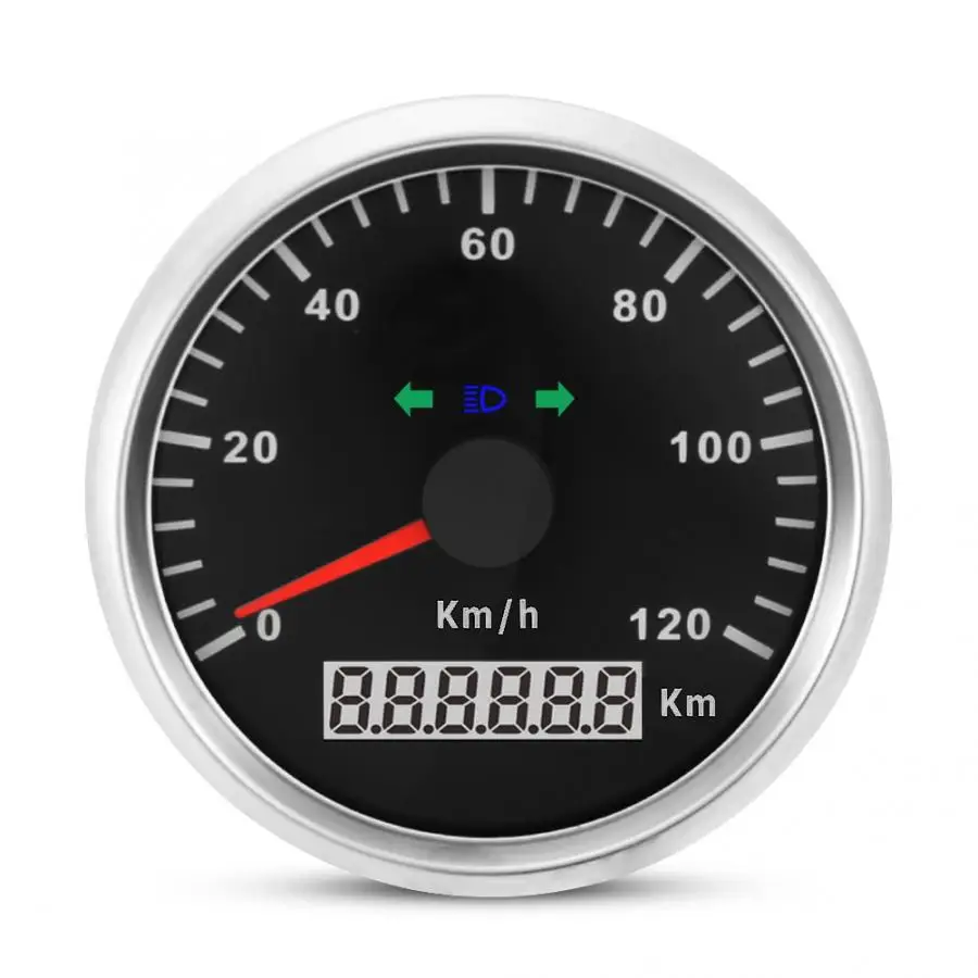 Универсальный 85 мм 120 км/ч 12 В/24 В gps Спидометр Одометр цифровой IP67 водонепроницаемый измеритель датчик для мотоцикла высокое качество