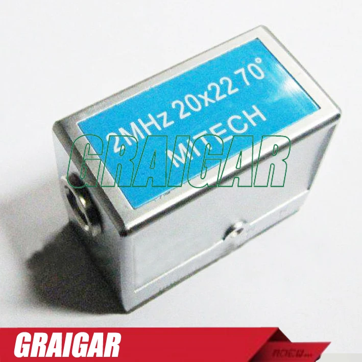 

MITECH 70 Degree Angle Beam Probe Transducer 2MHz 20x22MM for MFD350B,MFD500B,MFD620C,MFD650C,MFD800C Ultrasonic Flaw Detector
