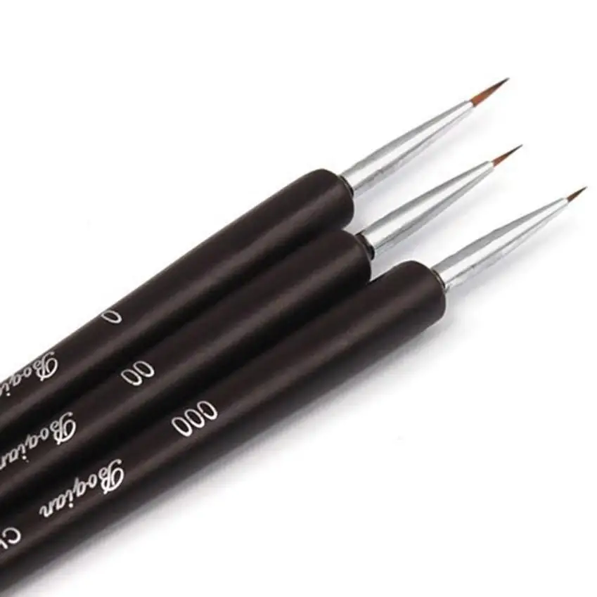 

3PCS Nail Art Carving Pen Brushes Acrylic Handle Salon Tool Manicure Nail Art Tools Dropshippings Beauty Makeup 8.31