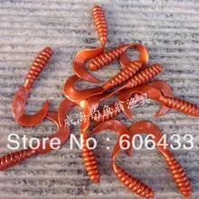 Мягкий капуцины личинки Лур Grub червя Силиконовый Рыбалка приманки 6.5 см 2.5 г