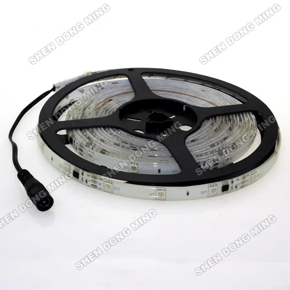 WS2811 5050 Светодиодная лента Водонепроницаемая IP67 30 светодиодов/м 10 IC 5 м RGB Неоновая