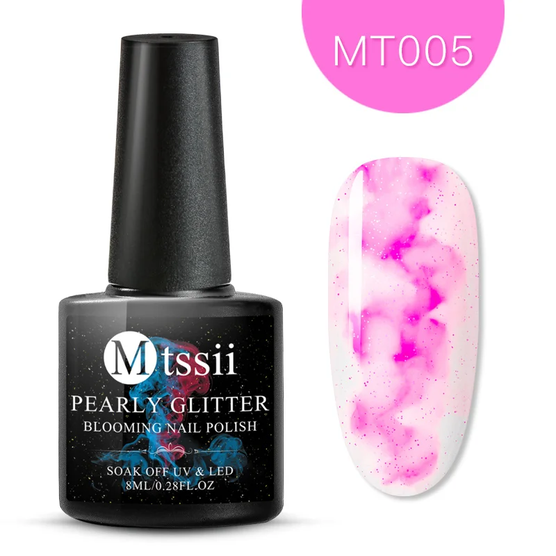 Mtssii, 18 цветов, цветущий Гель-лак для ногтей, 8 мл, градиентные акварельные чернила, синий, фиолетовый, розовый лак для ногтей, маникюрный дизайн, сделай сам - Цвет: HHS03374
