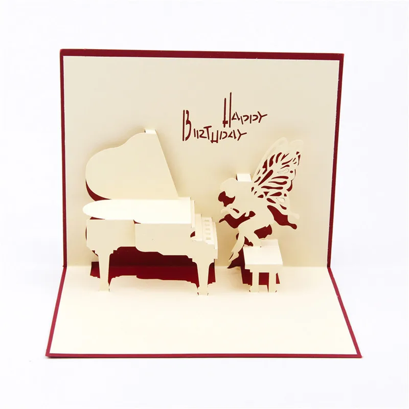  Handmade Birthday Greeting Card 3D Invitation Card for Birthday Wedding Party WXV Sale - 33003357758