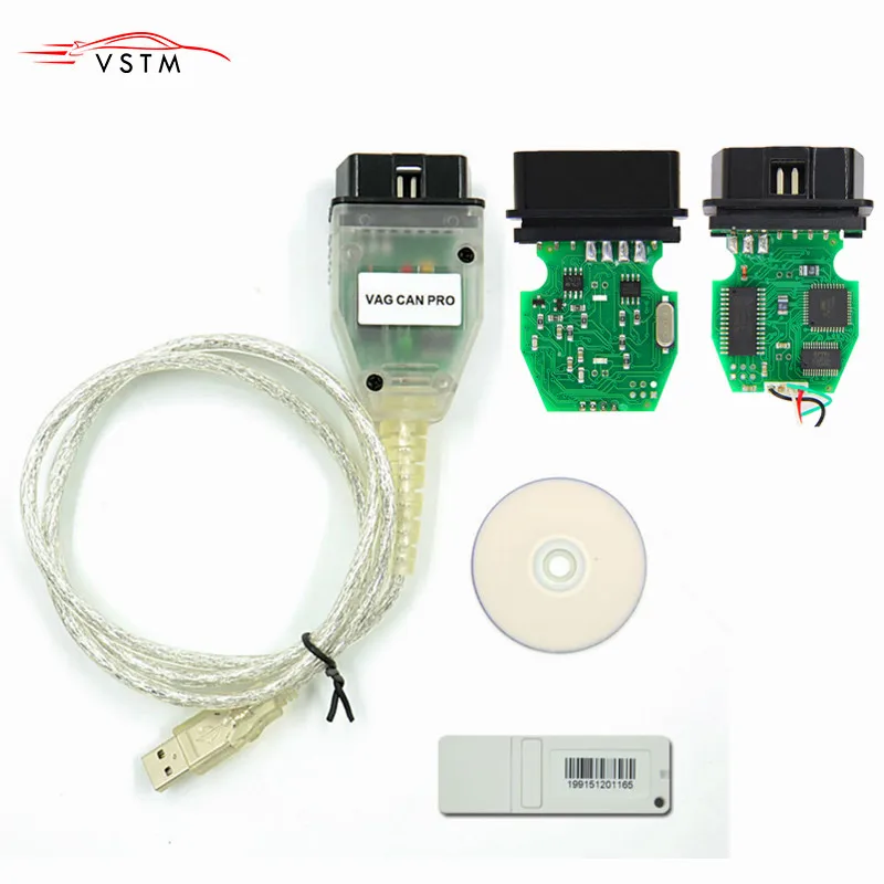 VAG CAN PRO V5.5.1 с чипом FTDI FT245RL VCP OBD2 Диагностический интерфейс USB кабель Поддержка Can Bus