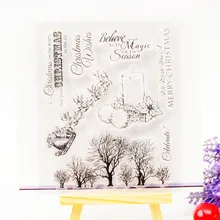 Clear Stamp Scrapbook DIY photo cards rubber stamp seal stamp happy transparent silicone transparent stamp