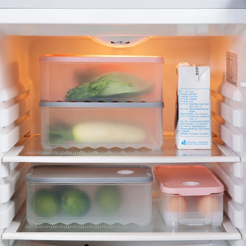 Ящик для хранения еды на холодильник, кухонный пластиковый ящик для овощей