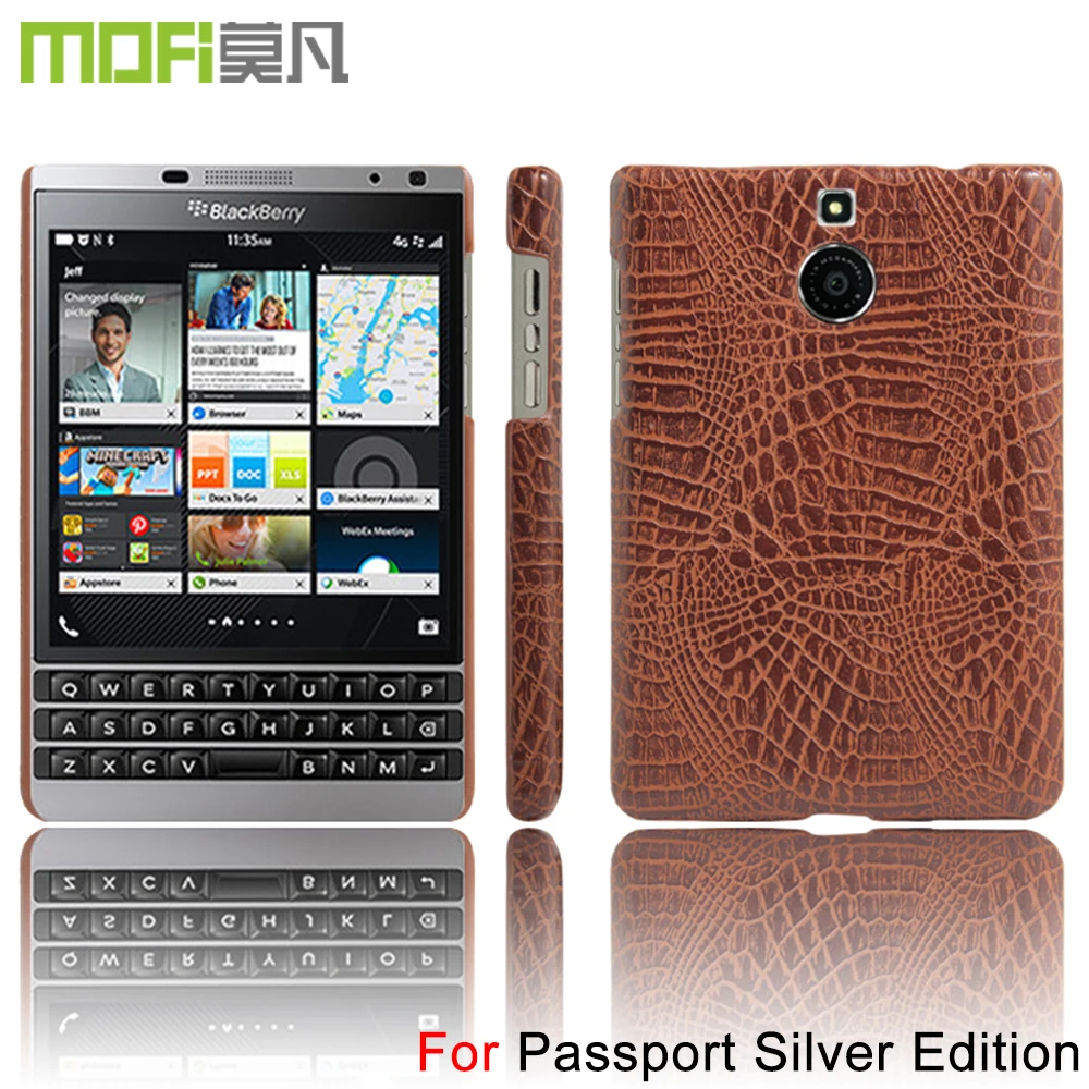 Blackberry чехол для паспорта кожаный mofi оригинальный серебристый PP Обложка