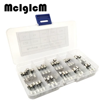 

1 set 5x20mm Quick Blow Glass Tube Fuse Assorted Kits, 100pcs Fast-blow Glass Tube Fuses with Box