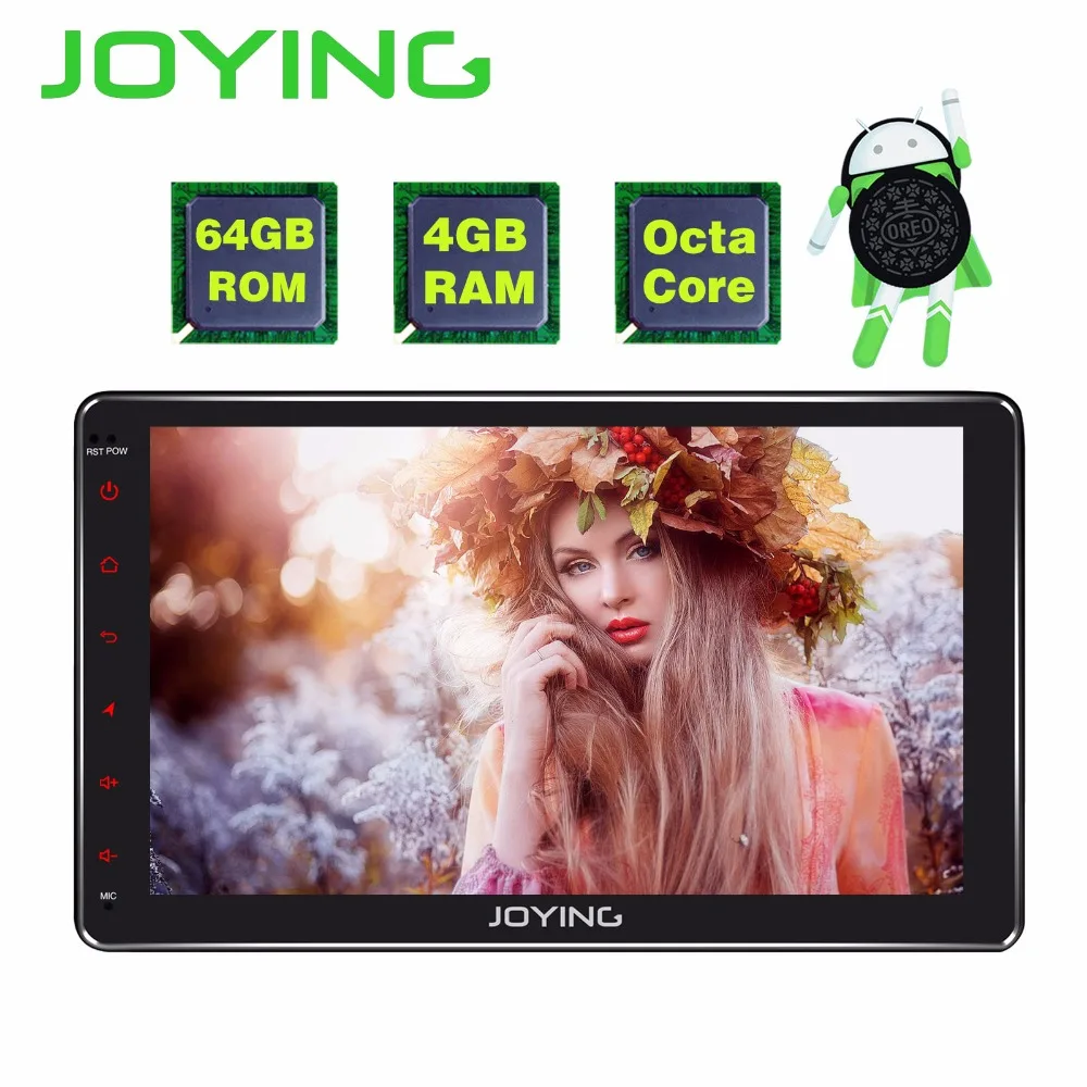 

JOYING 4GB RAM Android 8.0 universal head unit 10.1" 2 din Touch Screen Car Auto radio player Multimedia Stereo wifi bluetooth