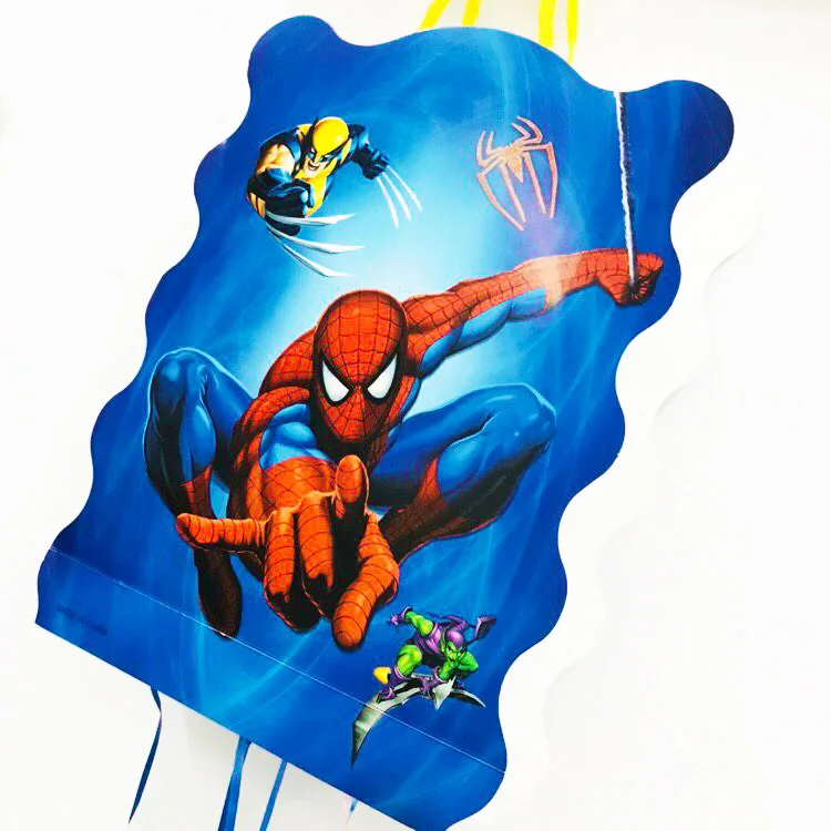 

1pc/set Cartoon Spiderman Folding Pinata Kids Birthday Party Game Decoration Funny Boys Birthday Party Supplies Spiderman Pinata
