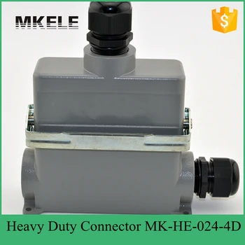

24 PIN 16A Terminal Block Power Crimp Plug Heavy Duty Connectors For Spinning And Packing Machine MK-HE-024-4D