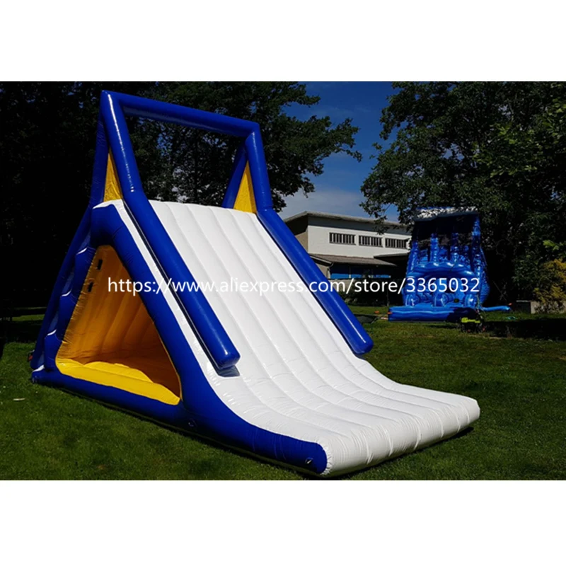 inflatable floating slide