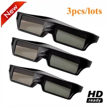 3 шт./лот Bluetooth RF 3D активные очки затвора Поддержка sony tv samsung tv Panasonic 3D tv s EPSON Проекторы