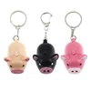 Cartoon Little Pig Design LED Keychain with Sound Flashlight Kid Emergency torch Animal pig Keyring Wholesale ► Photo 2/6