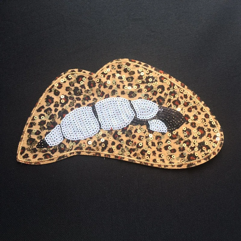 Reanna’s Closet 2 10” Large Leopard Print Love Patch Love Patches,Embroidered Iron On Patch DIY Jacket Patch