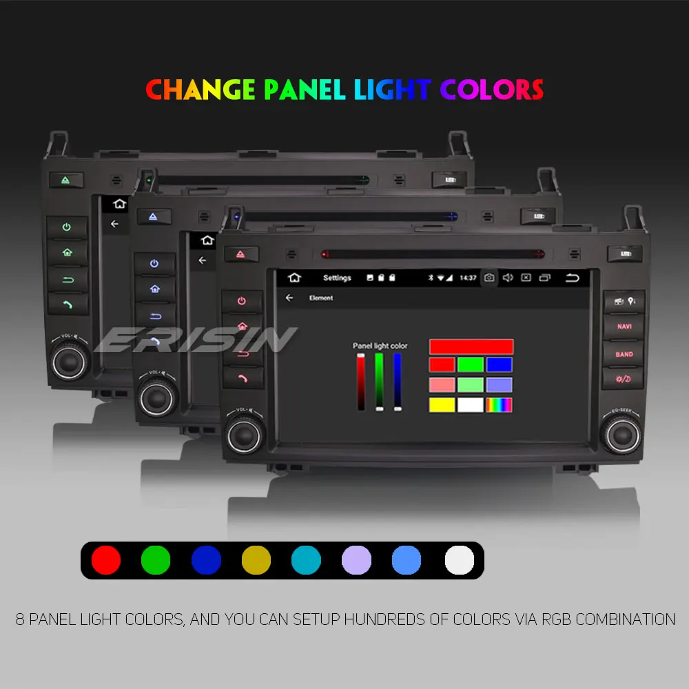Erisin ES3821B PX30 Android 8 1 Автомобильный мультимедийный плеер &quotавтомобильный DVD GPS по W245
