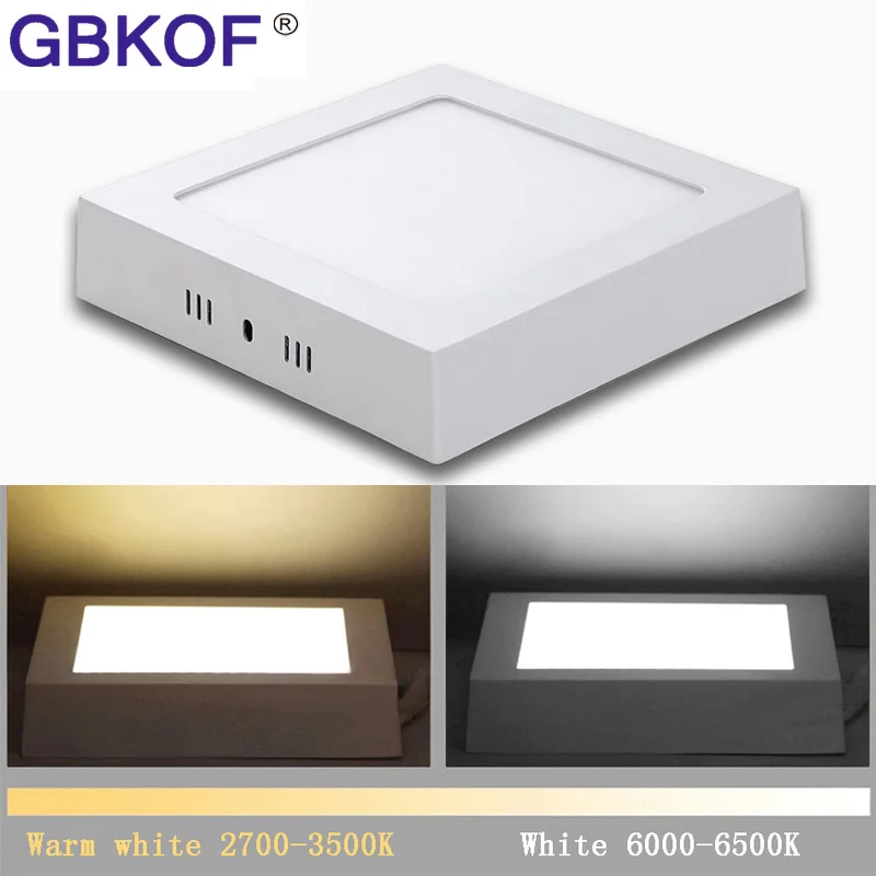 LED Ceiling Panel light 6W 12W 18W 24W Surface Mounted Square LED