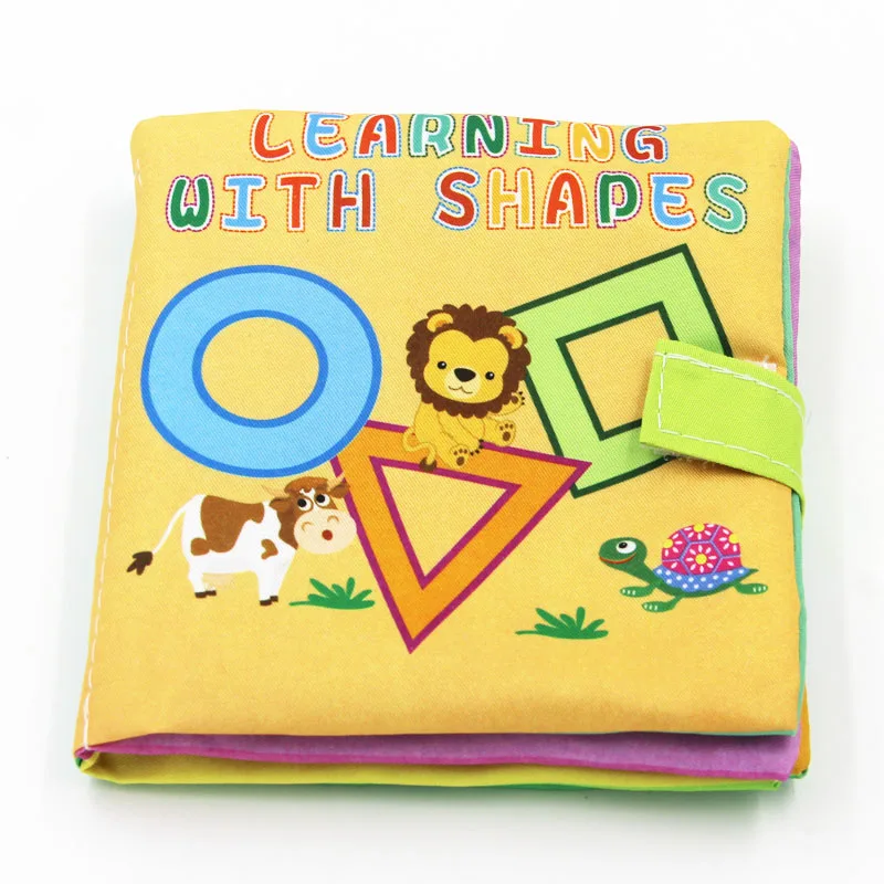 4 стиля детские игрушки книжки из мягкой ткани звук шелеста детские развивающие погремушка в коляску игрушка новорожденная кроватка детские игрушки 0-36 месяцев - Цвет: Geometry