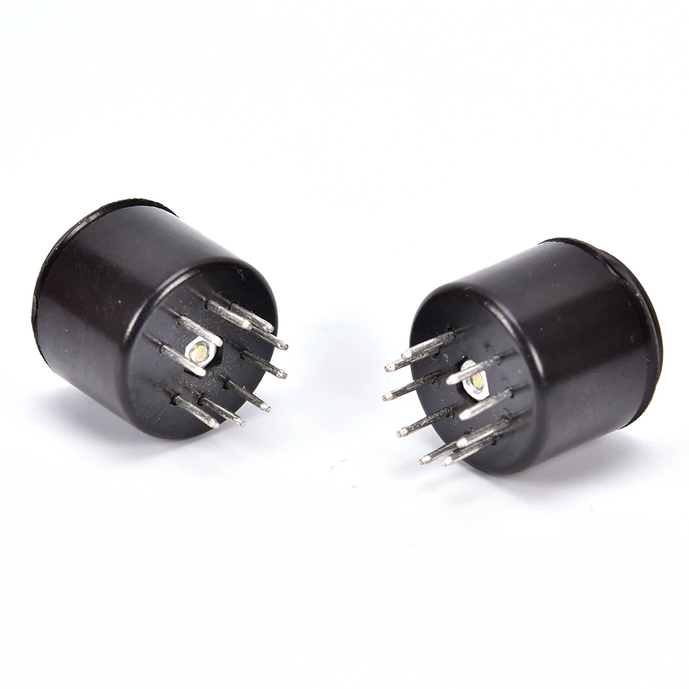 Черные электрические вилки 9 Pin 1500V бакелитовая вакуумная трубка Saver база для 12AX7