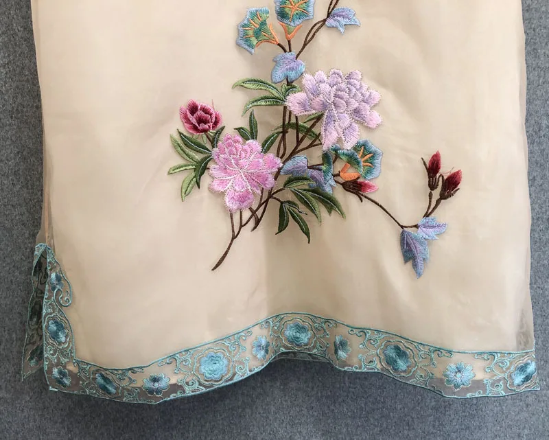 Высшее качество, Брендовое, китайский стиль, Qipao, вечерние, винтажное платье для женщин, люкс вышивка, 3/4 рукав, прямое, розовое, желтое платье размера плюс