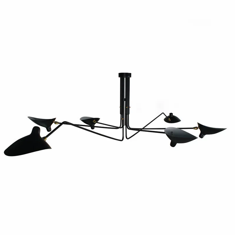 Lustre люстра освещение Современные Люстры Лофт нордический черный Утконос регулируемые светодиодные лампы люстры домашний декор lampadari