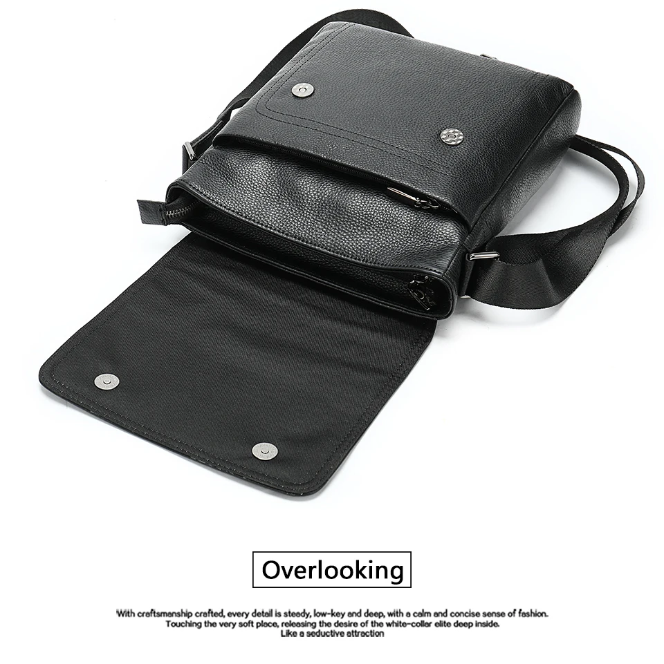 12 Famous Brand Leather Messenger Men's Shoulder Bag Male Casual Business Crossbody Tote Bags for Men Small Flap Handbag bolsas